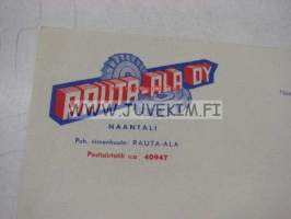 Rauta-Ala Oy Naantali -kirjelomake