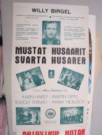 Mustat husaarit - Svarta husarer, pääosissa Karin Hardt, Martin Urtel, Rudolf Fernau, Maria Nicklisch -elokuvajuliste / movie poster