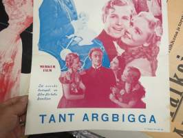 Täti kielevä - Tant argbigga, pääosissa Eva Lunde, Henny Skjönberg, Knut Wigert -elokuvajuliste / movie poster