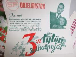 3:n tytön sulhaspojat - Lånade äktamän, pääosissa Erzsi Simor, Piri Vaszary, Blanka Raffay, Biri Szondy, Vilma Madarász, Ilona Dajbugát elokuvajuliste / movie poster