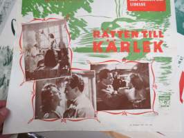 Oikeus rakkauteen - Rätten till kärlek, pääosissa Paul Javor, Elisabeth Simor -elokuvajuliste / movie poster