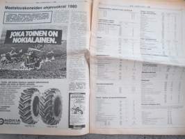 Koneviesti 1980 nr 8 - Niin kuin kylvät..., Keittävä kaksoispesä-kattila,Vielä pientalon lämmityksestä, Säkeissä vai säkeittä?,Maatalouskoneiden ohjevuokrat 1980,ym.