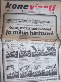 Koneviesti 1980 nr 9 - Matkustaminen antaa virikkeitä ja avartaa maailmankuvaa, Puun polttaminen ja lämmitys ovat kaksi eri asiaa!, Japanilaiset pientraktorit, ym.