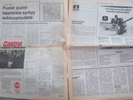 Koneviesti 1980 nr 14 - Puolet puinti-tappioista syntyy leikkuupöydällä, menestyksekäs näyttelykesä, Varpajyrä S-piikkiäkeessä, Paalit putkella perävaunuun, ym.