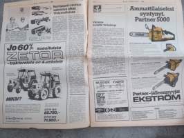 Koneviesti 1980 nr 16 - Normacont-vaunun valmistus alkaa Yhdysvalloissa, Varaosa konetta tärkeämpi, 4H-laiset virittäytyvät pohjoismaiseen kone-ja työturvakisaan,ym.
