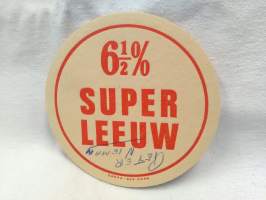 Leeuw Bier lasinalunen, tuopinalunen