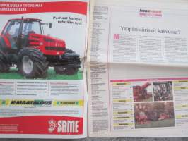 Koneviesti 2000 nr 18 - ympäristöriskit kasvussa?, SM-kynnöt 2000, Emäntien traktorikurssilla lievennettiin konekammoa, Jurtti nousee Kokelanmäellä, ym.