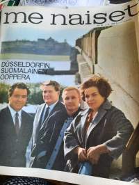 Me naiset 1965 nr 45 (3.11.1965) Dusseldorfin suomalainen ooppera, Hollannin kuninkaallisia, värikkäitä iuusia kankaita