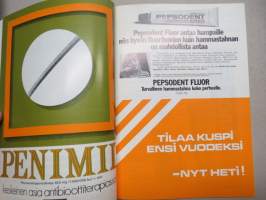 Kuspi - Turun Hammaslääketieteenkandidaattiseuran julkaisuja 8 kpl vuosilta 1974-76