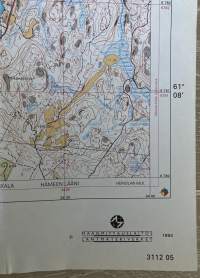 Maastokartta - Urajärvi / Asikkala - 1:20 000