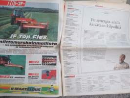Koneviesti 2001 nr 6 - Puuenergia-alalla kaivataan kilpailua, John Deere 2256 Puintitehoa perinteisellä tyylillä, pelto-viljely, Laatuvarma aloitti sertifioinnit,ym.