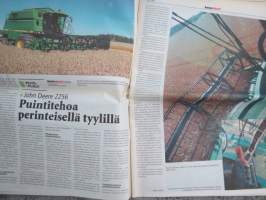 Koneviesti 2001 nr 6 - Puuenergia-alalla kaivataan kilpailua, John Deere 2256 Puintitehoa perinteisellä tyylillä, pelto-viljely, Laatuvarma aloitti sertifioinnit,ym.