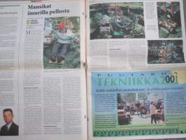Koneviesti 2001 nr 13 - Varavoima tarvitaan, Agritekin uudet koneet - Kultivaattoriäes korvaa sekä auran, että äkeen, Puinti on tieto- ja taitolaji, Pelto-viljely,ym