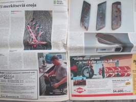 Koneviesti 2001 nr 15 - Maaseutu ja kaupunki voisivat kohdata metsässäkin, Överum Vari Flex DX - Vapaavalintainen viilunleveys, Kärkipalat jälleen vertailussa, ym.