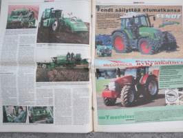 Koneviesti 2002 nr 4 - Myrskypuut yhteishengen mittari, Valikoima kasvaa - Suuret korjuukoneet tulivat jäädäkseen, John Deere 3200-kurottaja - Ketterä kuormain, ym.