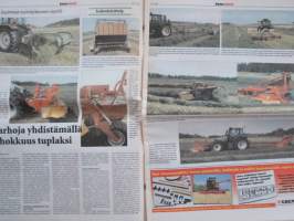 Koneviesti 2002 nr 14 - Tekijästä teettäjäksi, Karhoja yhdistämällä tehokkuus tuplaksi, Maatalouskeskosta Massikka-kauppias - Uudelle edustukselle oma organisaatio.