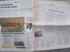 Koneviesti 2002 nr 15 - Agrimarketin uusi huolto aloitti, Hinnat kiven alla, Kuhn FC 303 GC, Käytettyjen puimureiden plussat ja miinukset,Kokemuksia suorakylvöstä,ym