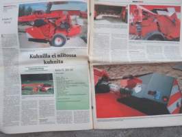 Koneviesti 2002 nr 15 - Agrimarketin uusi huolto aloitti, Hinnat kiven alla, Kuhn FC 303 GC, Käytettyjen puimureiden plussat ja miinukset,Kokemuksia suorakylvöstä,ym