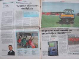 Koneviesti 2002 nr 15 - Agrimarketin uusi huolto aloitti, Hinnat kiven alla, Kuhn FC 303 GC, Käytettyjen puimureiden plussat ja miinukset,Kokemuksia suorakylvöstä,ym