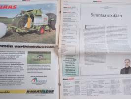 Koneviesti 2002 nr 20 - Suuntaa etsitään, John Deere 6420 S AutoPowr - Jontikka parhaimmillaan, Suomen malli Ruotsiin ja Norjaan, Elmiassa vuorossa peltokoneet, ym.