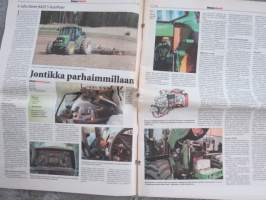 Koneviesti 2002 nr 20 - Suuntaa etsitään, John Deere 6420 S AutoPowr - Jontikka parhaimmillaan, Suomen malli Ruotsiin ja Norjaan, Elmiassa vuorossa peltokoneet, ym.