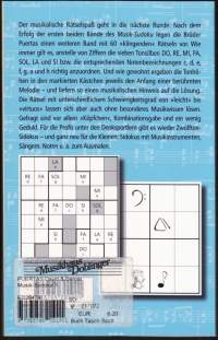 Musik-Sudoku, 2018. Annettujen musiikkikappaleiden perusteella pitää osata täyttää puuttuvat musiikkitermit. Oikeat vastaukset mukana.