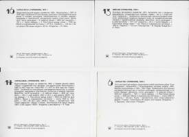 4 kpl postikortti  autopostikortti  4 eril kulkematon, venäläiset tekstit takana