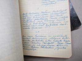 Pansion Martat - kokouspöytäkirjavihot I-II 1948-1964 + jäsenluettelo, Martta-toiminta, Pansio, Turku