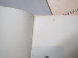 Pansion Martat - kokouspöytäkirjavihot I-II 1948-1964 + jäsenluettelo, Martta-toiminta, Pansio, Turku