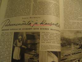Kotiliesi 1944 nr 11 Aiheita: 19 lapsen äiti Lempi Laitinen, Lapua Ränkimäki, säilyvää leipää kesän kiireisimmäksi ajaksi, ompelen kotikutoisesta