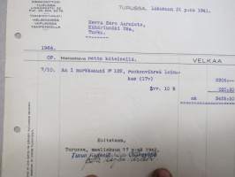 Turun Kaakelitehdas, Turku 31.10.1941 -asiakirja,