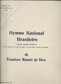 Hymno Nacional Brasileiro de Francisco Manoel da Silva  1929