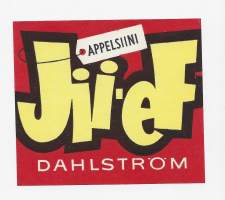 Appelsiini Jii-eF - juomaetiketti