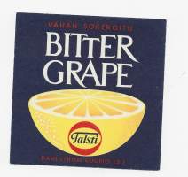 Bitter Grape - juomaetiketti
