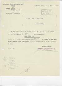 Mikkelin Tukkukauppa Mikkeli 1926 - firmalomake