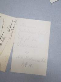 Vesiväripiirroksia / postikortteja 8 kpl - Katri Lindstedt noin 1914-1915