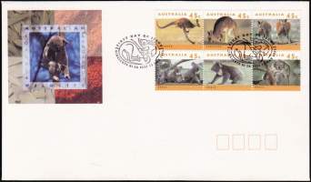 Australia FDC Ensipäiväkuori 1994 - Koalas &amp; Kangaroos. Koalat ja kengurut, 6 erilaista postimerkkiä.