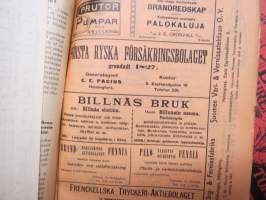 Brandluren - Palotorvi årgång 1913 fattas nr 1,3 och 6 vuosikerta puuttuu 3 kpl -palokunta-alan ammattijulkaisu