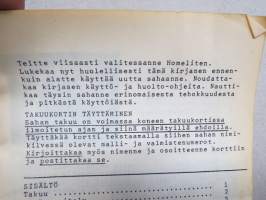 Homelite moottorisaha -käyttöohjekirja