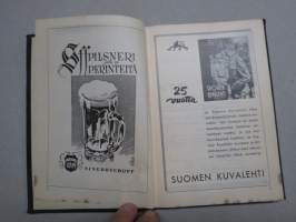 Aseveljien kalenteri 1941, monenlaisten asiatietojen artikkeleita, taulukoita, sotamenestyksestä ym.