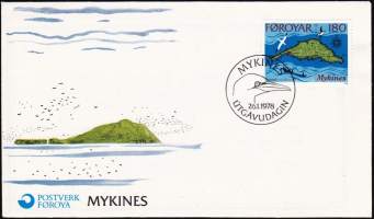 Färsaaret - 26.01.1978. Mykines FDC.