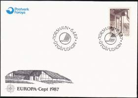 Färsaaret - 06.04.1987. EUROPA-CEPT 1987 - Arkkitehtuuri  (550)- FDC.