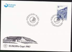 Färsaaret - 06.04.1987. EUROPA-CEPT 1987 - Arkkitehtuuri  (300)- FDC.