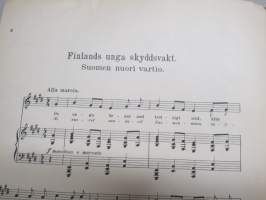 Suomen nuori vartio - Finlands unga skyddsvakt (1918) -nuotit