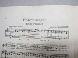 Hollantilais-tyttö - Hollandmädel polkka / polka -nuotit
