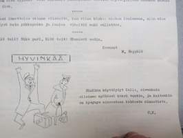 Iltarusko - Kustaankartano, vanhainkoti - Helsinki -asukastoimikunnan oma julkaisu v. 1958, muistelmia, huumoria, näytelmä, kuulumisia, uusia asukkaita ym.