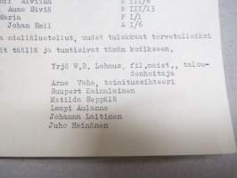 Iltarusko - Kustaankartano, vanhainkoti - Helsinki -asukastoimikunnan oma julkaisu v. 1958, muistelmia, huumoria, näytelmä, kuulumisia, uusia asukkaita ym.