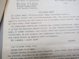 Iltarusko - Kustaankartano, vanhainkoti - Helsinki -asukastoimikunnan oma julkaisu v. 1958, muistelmia, huumoria, näytelmä, kuulumisia, uusia asukkaita ym.