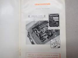 Peugeot 404 Notice d´entretien -käyttöohjekirja ranskaksi