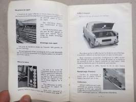 Peugeot 404 Notice d´entretien -käyttöohjekirja ranskaksi